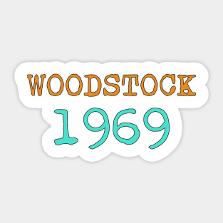 Woodstock 1969 Sticker